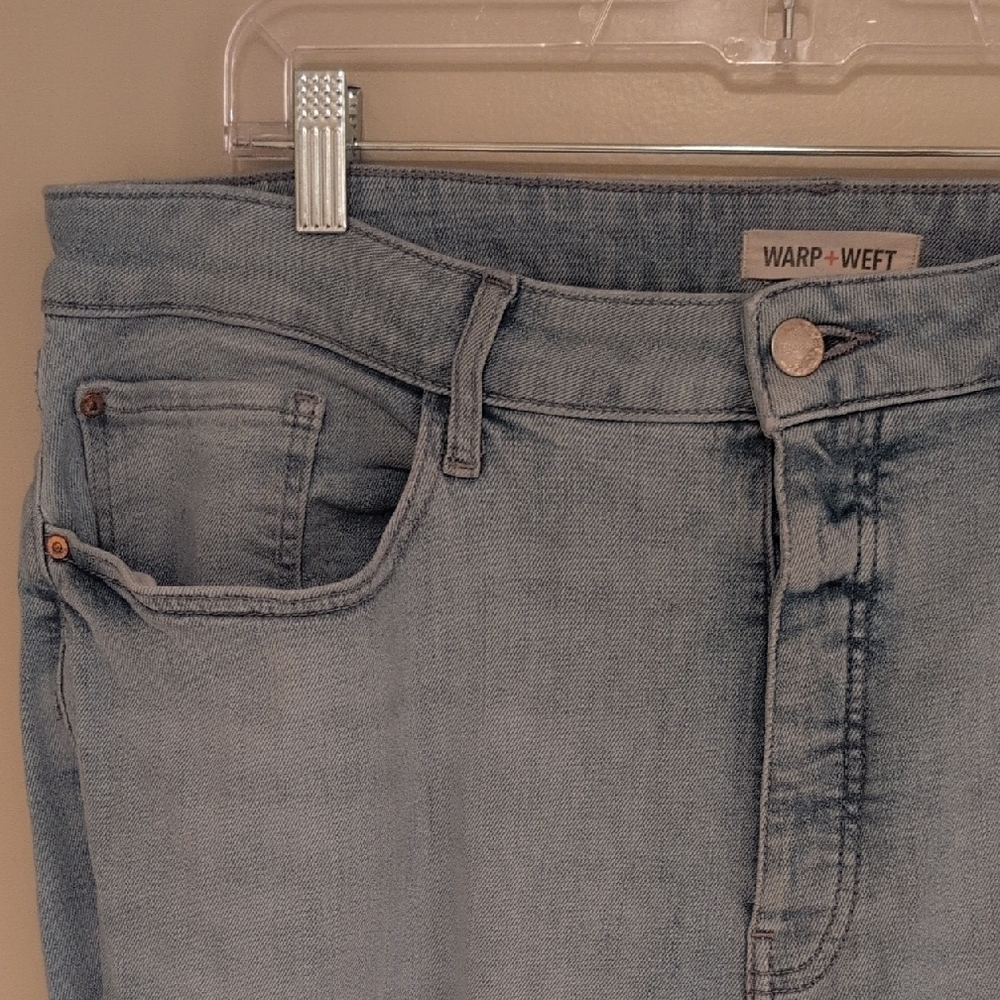 Warp & Weft Blue Distressed Women Jeans - Picture 2 of 15